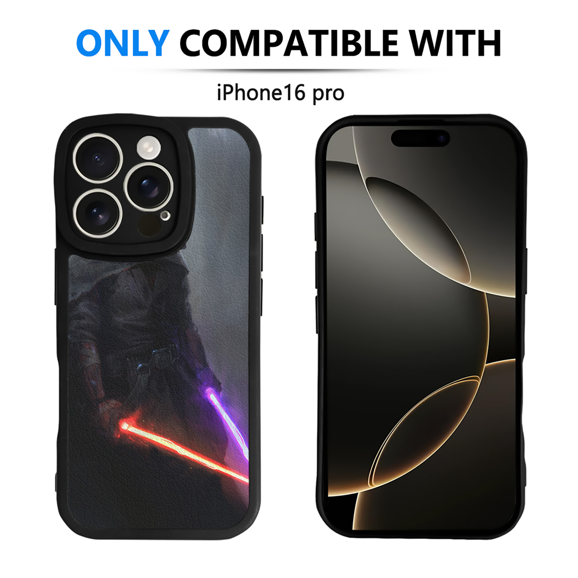 （画像用） スター・ウォーズ Star Wars 【iPhone 16シリーズ対応】シリコンスマホケース（レザー調） 材質：シリコン